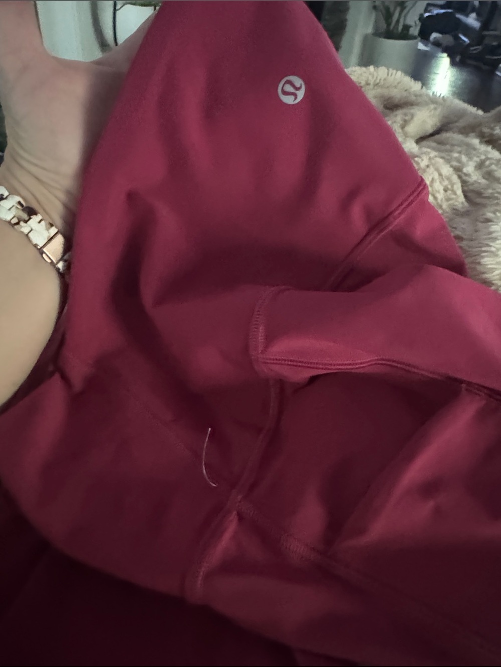 lululemon athletica  25 in Burgundy/Wine Leggings